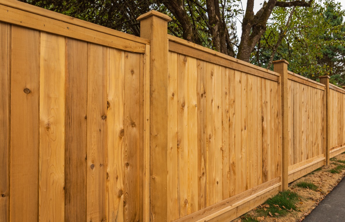 Brown Wooden Fence