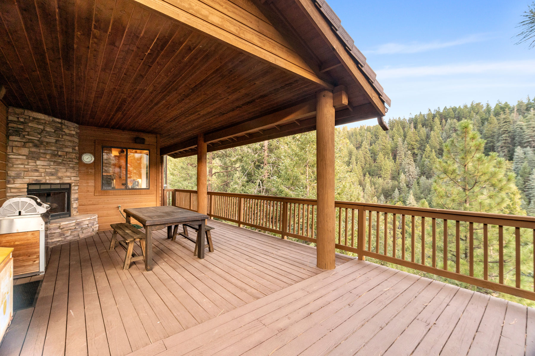 Secluded Cabin Porch